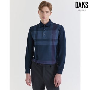 닥스 신사남성 닥스 남성 24FW 기모 빅체크 프린트 카라티셔츠 DMTS4DC01N2