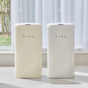 비바 센서 휴지통 디엣지 27L 2P 종량제 기저귀 냄새차단 자동 센서 휴지통
