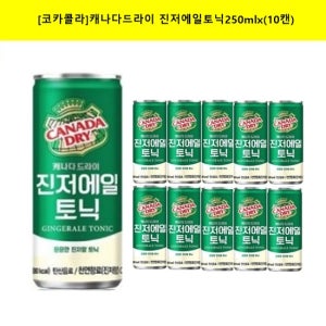 코카콜라 [코카]캐나다드라이 진저에일 토닉250ml/10캔/