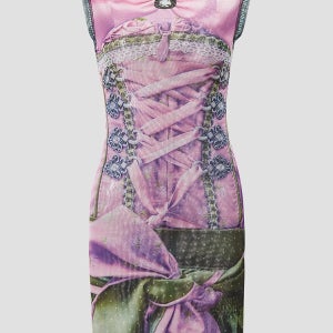 오토링거 퍼플 에스파 X 오토링거 메쉬 미니 드레스 2301018A