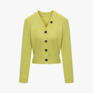 [잇미샤] [Exclusive]로고 단추 포인트 니트 [ITO9ZPO800]