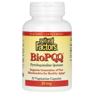 내추럴 팩터스 <b>BioPQQ 20mg</b> 식물성 캡슐 30정