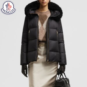 몽클레르 몽클레어 라이체퍼 Laichefur 여성숏패딩 블랙 베이지