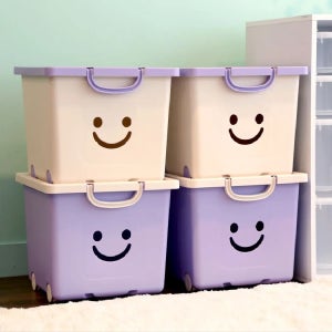 모던 이동식 해피박스 1P/2P/4P 리빙박스 펜트리 장난감 수납 정리함