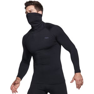 [테슬라] 기모 러닝 베이스레이어 터틀넥 마스크 긴팔 티셔츠 5005840385