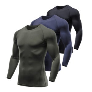 [테슬라] [3PACK] 기모 언더레이어 라운드 긴팔 5005840373