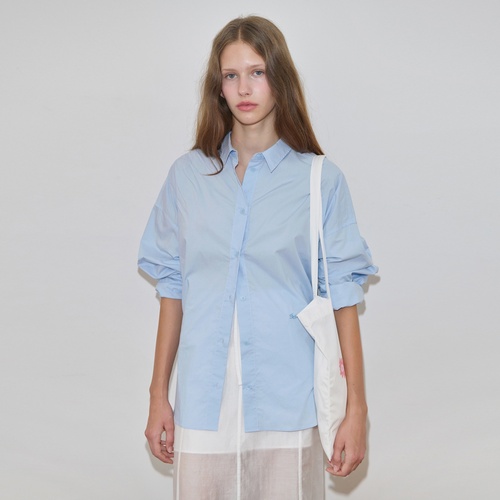 [시눈] Basic Over Fit Shirt (Blue)
