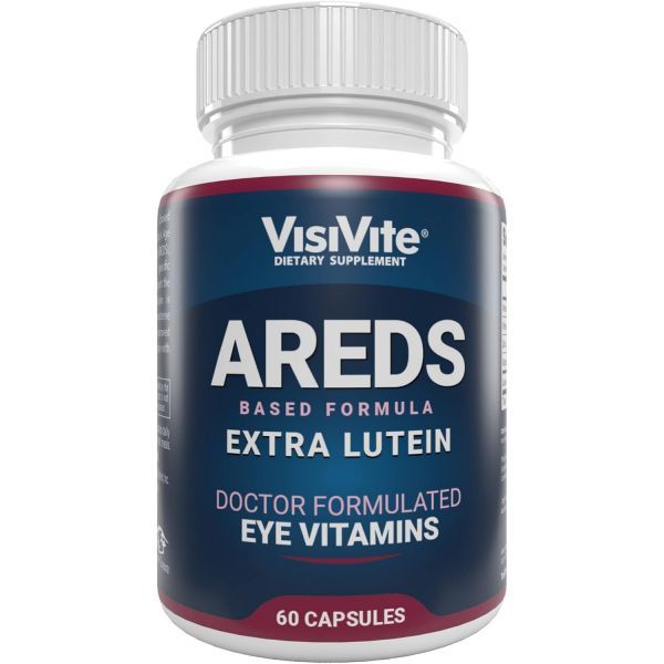 VisiVite <b>AREDS 루테인</b> 눈 비타민 베타 카로틴 60캡슐