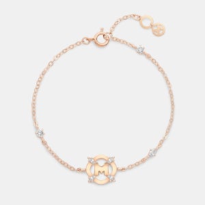 [온라인 단독] M베이직 클러버 스털링 실버 로즈 브레이슬릿 A243SB2234RPA