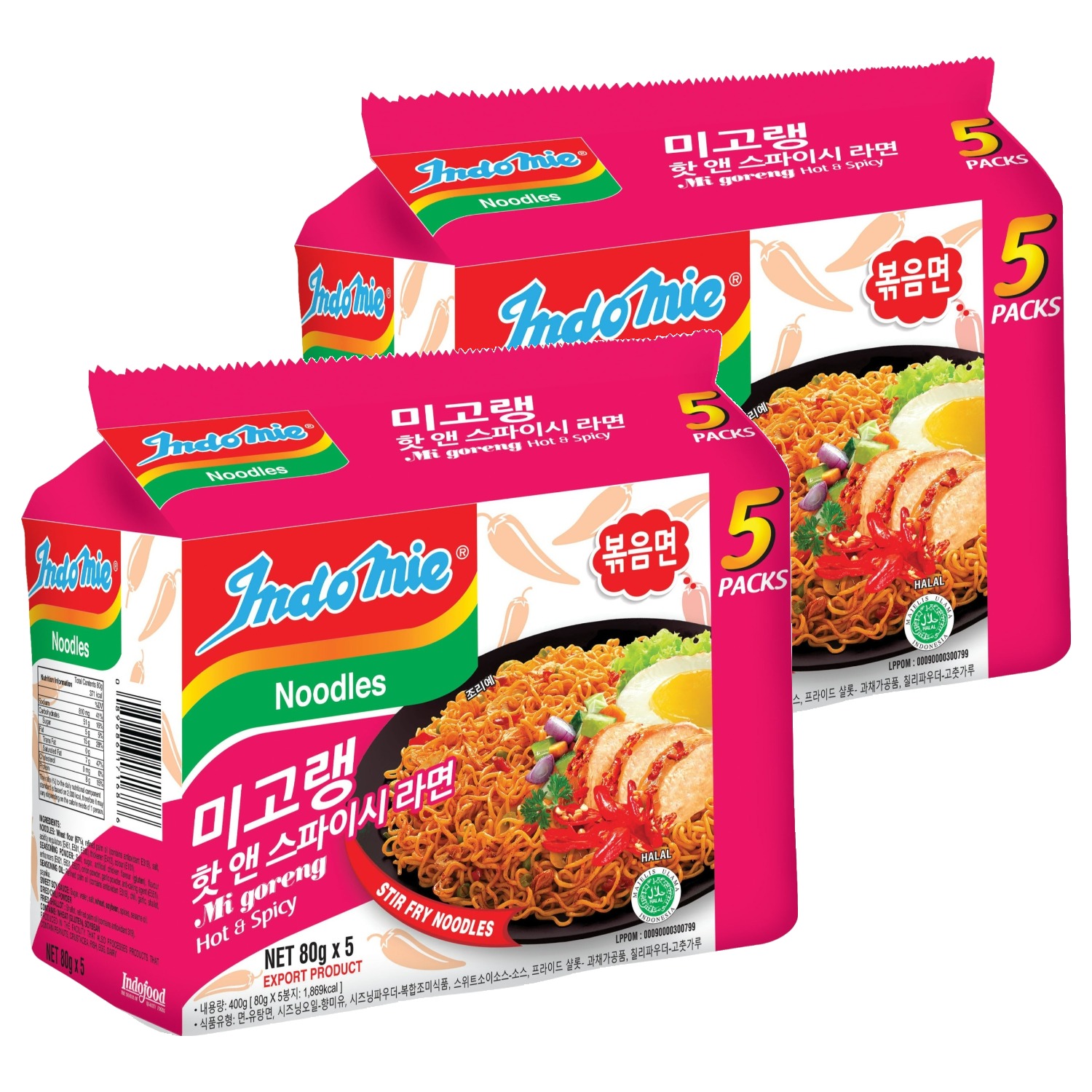인도미 미고랭 핫 앤 스파이시 라면 80g, 10개 (3,570원) (와우무료)