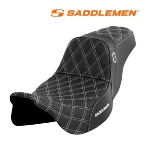 새들맨 할리데이비슨 프로시리즈 SDC퍼포먼스 시트  화이트 스티치 등받이 불포함 (08-23 로드킹, 로드글라이드,CVO)