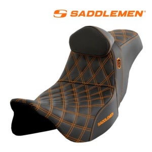 새들맨 할리데이비슨 프로시리즈 SDC퍼포먼스 시트 오렌지 스티치 등받이 포함 (08-23 로드킹, 로드글라이드,CVO)