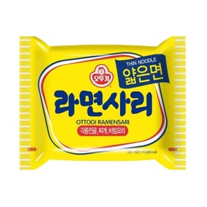오뚜기 얇은사리면 얇은면 라면사리 40봉