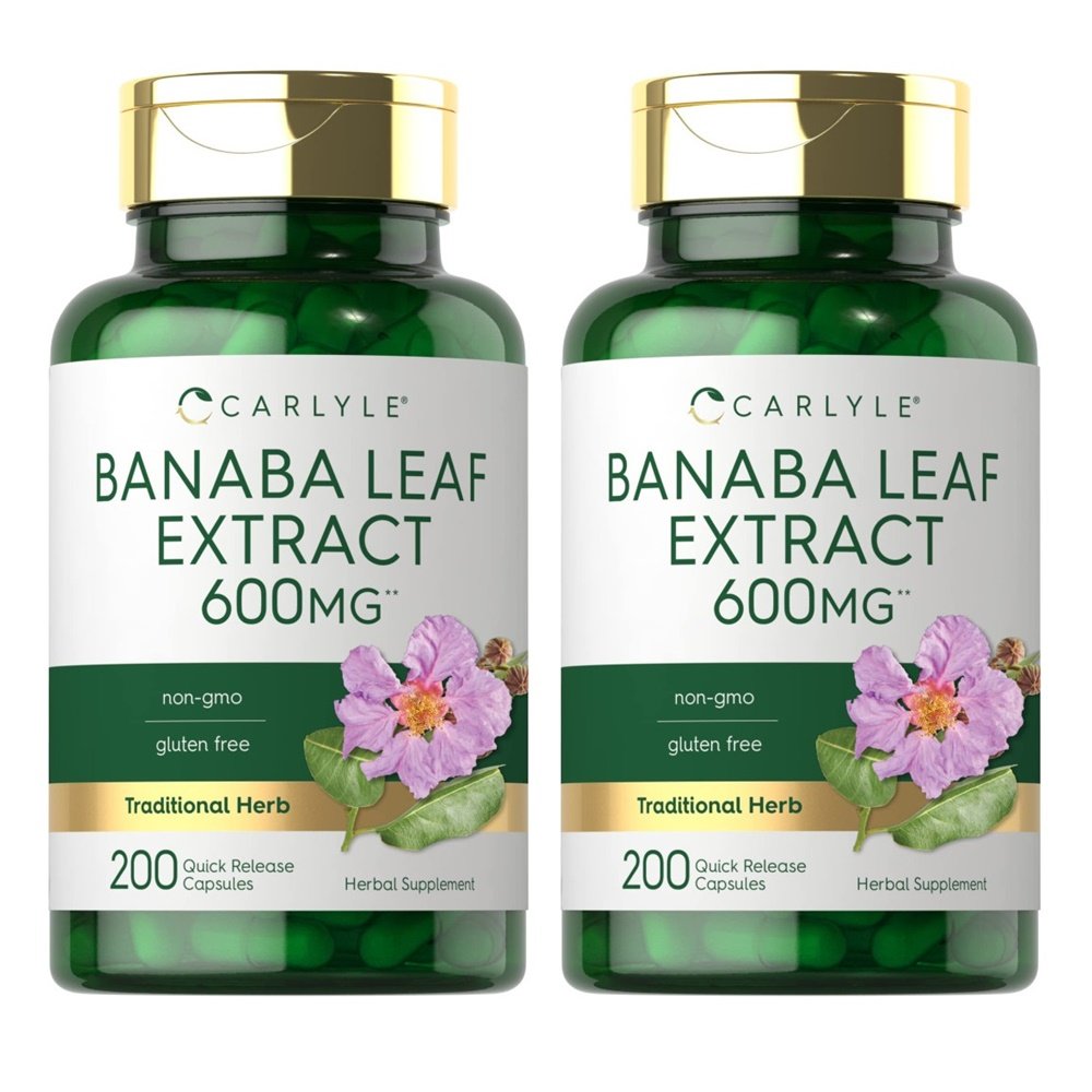 Carlyle Banaba Leaf <b>Corosolic Acid</b> 미국 칼라일 바나바 코로솔산 200정(200일분) 2통