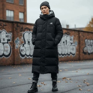 [뉴발란스] 뉴발란스 NBNPD42923-BK 액티브 롱 구스다운 남녀공용 패딩 자켓