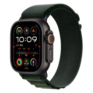 Apple 정품 2024 애플워치 Ultra 2 티타늄 알파인 루프  블랙 다크 그린 알파인 루프 Medium  49mm  GPS+Cellular  블랙 / 다크 그린  Mediu