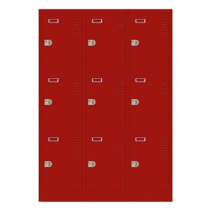 9인 철제 컬러 신발장 3열 3단 사무실 학교 학원 탈의실 DL