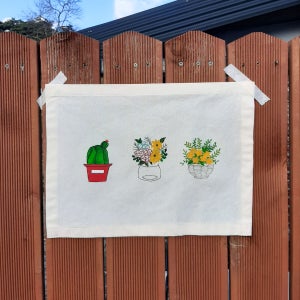 봄봄봄 손그림 패브릭포스터 린넨 월행잉 인테리어소품, 김하다