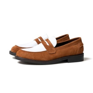 [페니플레이트] 남성 스웨이드 로퍼 브라운 로우 men suede loafer brown low