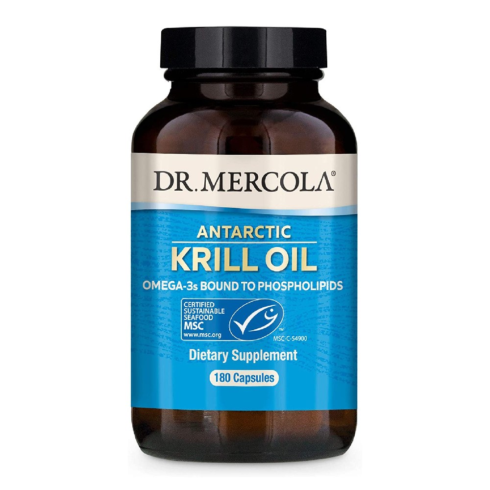 <b>Dr Mercola</b> <b>닥터 머콜라</b> 남극 크릴 오일 인지질 EPA DHA 유기 아스타잔틴 뇌 눈 심장 세포 피부 <b>근육</b> 및 면역 기능 영양제 180 캡슐  1개  180정