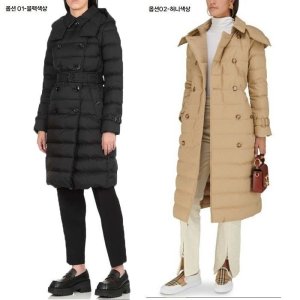 버버리 아니스톤 여성 롱 패딩 코트 8072084