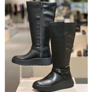 핏플랍 24FW F-모드 여성 롱 부츠 FFSO4F624BK