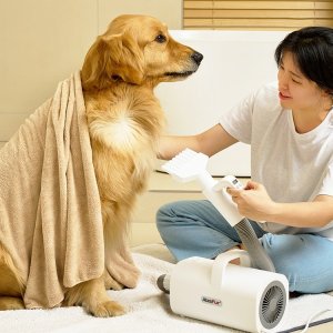 앱스퍼 강아지 터치 에어탱크 드라이기  화이트  1개  AT-100