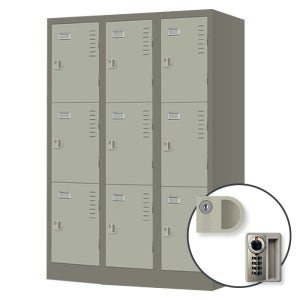 9인 철제 사물함 3열3단 사무실 학교 학원 탈의실 DL