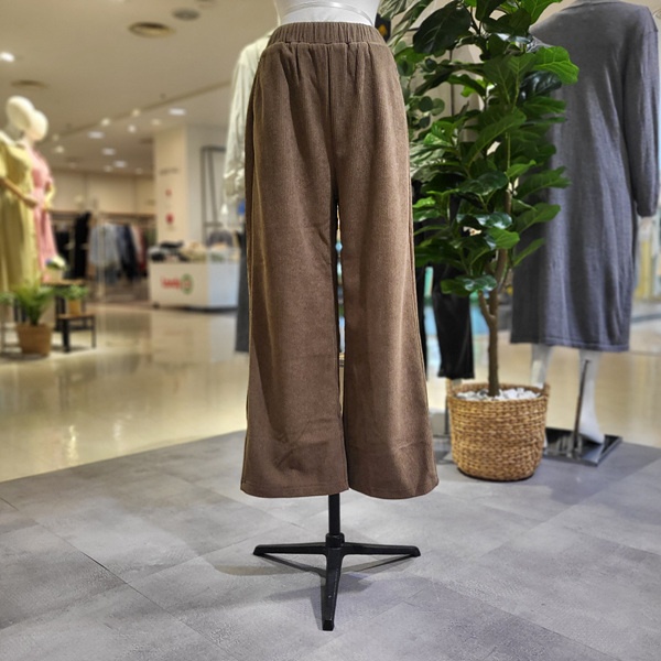 <b>파파야</b> 밴딩 기모 골덴와이드팬츠 PNORPT001D