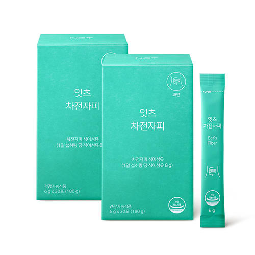 <b>네츄럴굿띵스</b> 잇츠 <b>차전자피</b> 30포 2박스 변비에좋은 식이섬유 배변활동 장운동 쾌변 분말