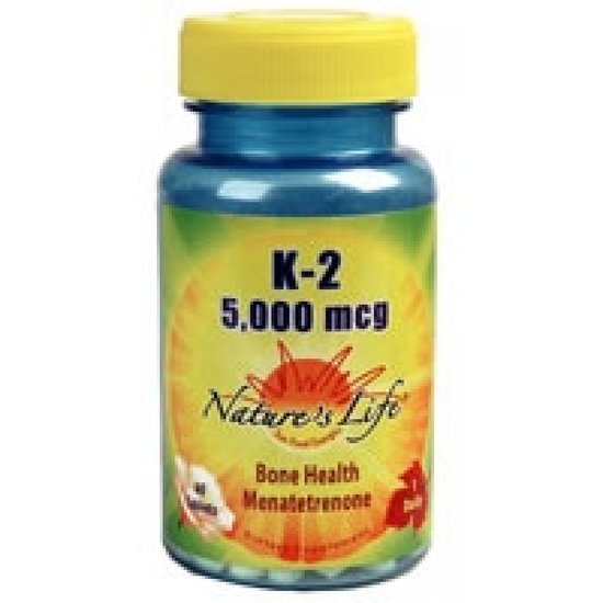 <b>네이쳐스 라이프 비타민 K</b> 2 메나테트레논 5000 mcg 60정