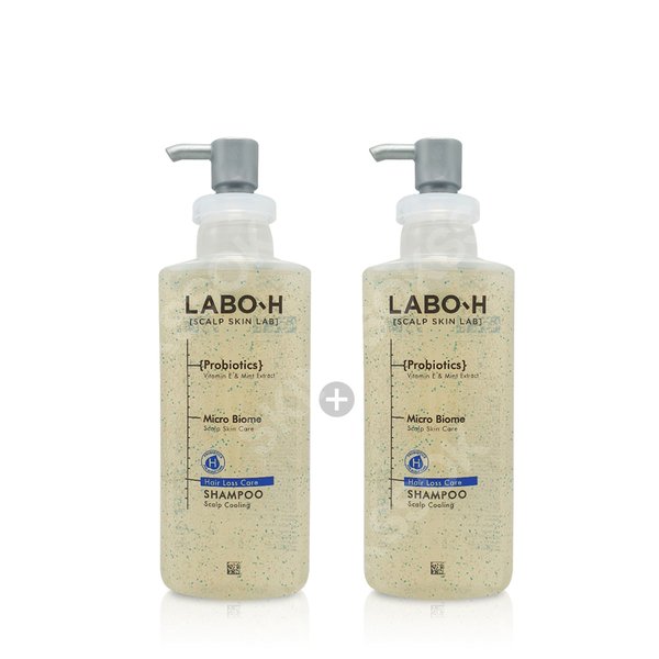 라보에이치 <b>라보에이치 프로바이오틱스</b> 탈모완화 두피쿨링 샴푸 400ml 2개