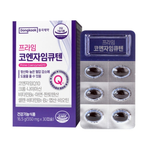 동국제약 프라임 <b>코엔자임큐텐</b> 550mg x 30캡슐