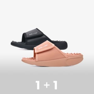 [1+1]지압슬리퍼 칼로링+베드킹