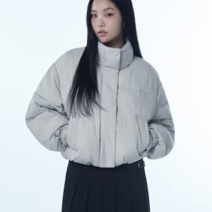 [무신사 스탠다드 우먼] 우먼즈 데일리 푸퍼 숏 패딩 재킷 [애쉬 그레이] MWCJPAZ04-AY
