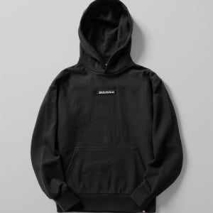 [디키즈] 루즈핏 배너 로고 후드 Black DIKU242LRHD313BK