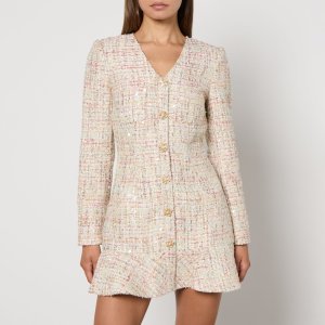 셀프포트레이트 부클 브이넥 미니 드레스 Boucle VNeck Mini Dress 15358580
