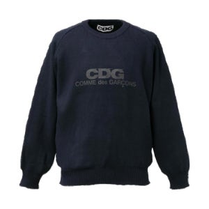 꼼데가르송 CDG 라운드넥 스쿨 풀오버 네이비 SZ N009 051 2