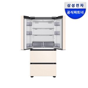 삼성전자 비스포크 AI김치플러스 김치냉장고 RQ49DG90X24E 490L 4도어 매트 크리미 베이지 혜택가149만원대
