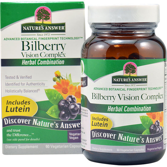 네이쳐스 앤서 <b>빌베리 비전 컴플렉스</b> 60 베지테리언 캡슐