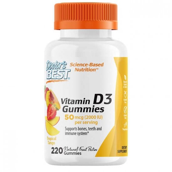 5개X  닥터베스트  <b>비타민  D3</b>  50mcg.  220  구미