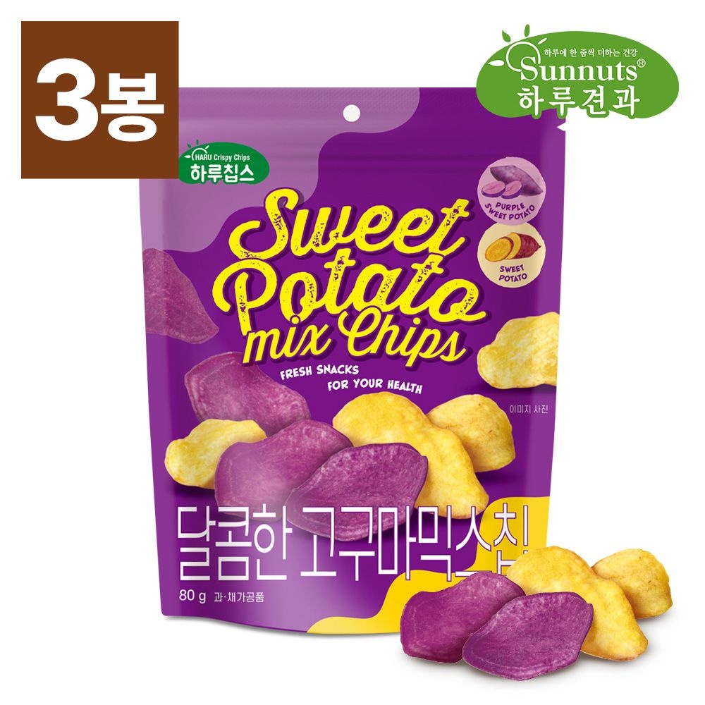 하루견과 원물 스낵 달콤한 고구마믹스칩