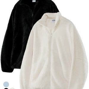 [언탭트 스튜디오] 소프트 베이직 퍼 플리스 집업 자켓 3color MUN030