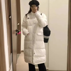 아디다스 여성용 롱 패딩Coat 여성용 롱 패딩 점퍼 화이트 HZ2600