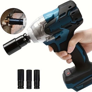 10개 메트릭 임팩트 소켓 세트, 드라이브, CR-V 스틸, 딥 6포인트 소켓 (8-24mm/10-24mm) 보관 케이스 포함