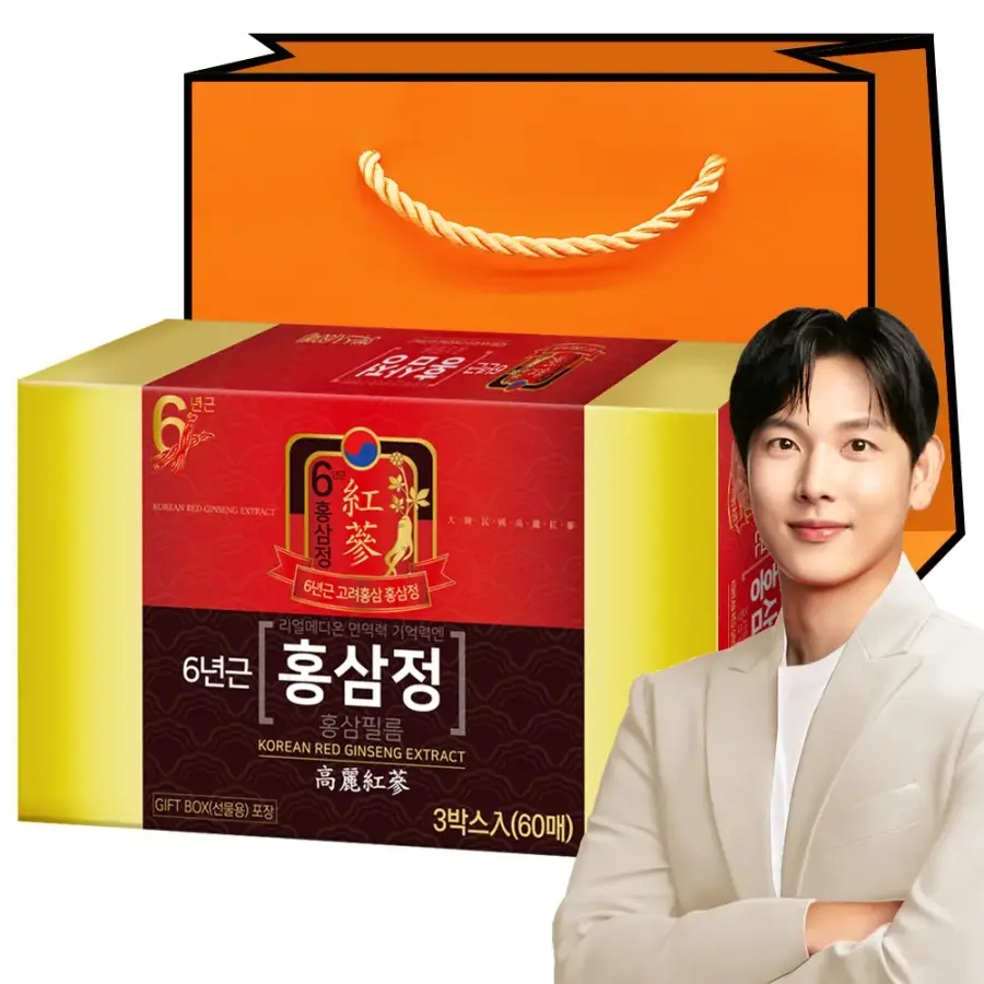 리얼메디온 총60회분(선물포장) 면역력 기억력 엔 홍삼정 홍삼필름 국내산 6년근 홍삼 농축액 <b>진세노사이드</b> <b>Rg1</b>+<b>Rb1</b>+<b>Rg3</b> 추석 명절 선물 세트