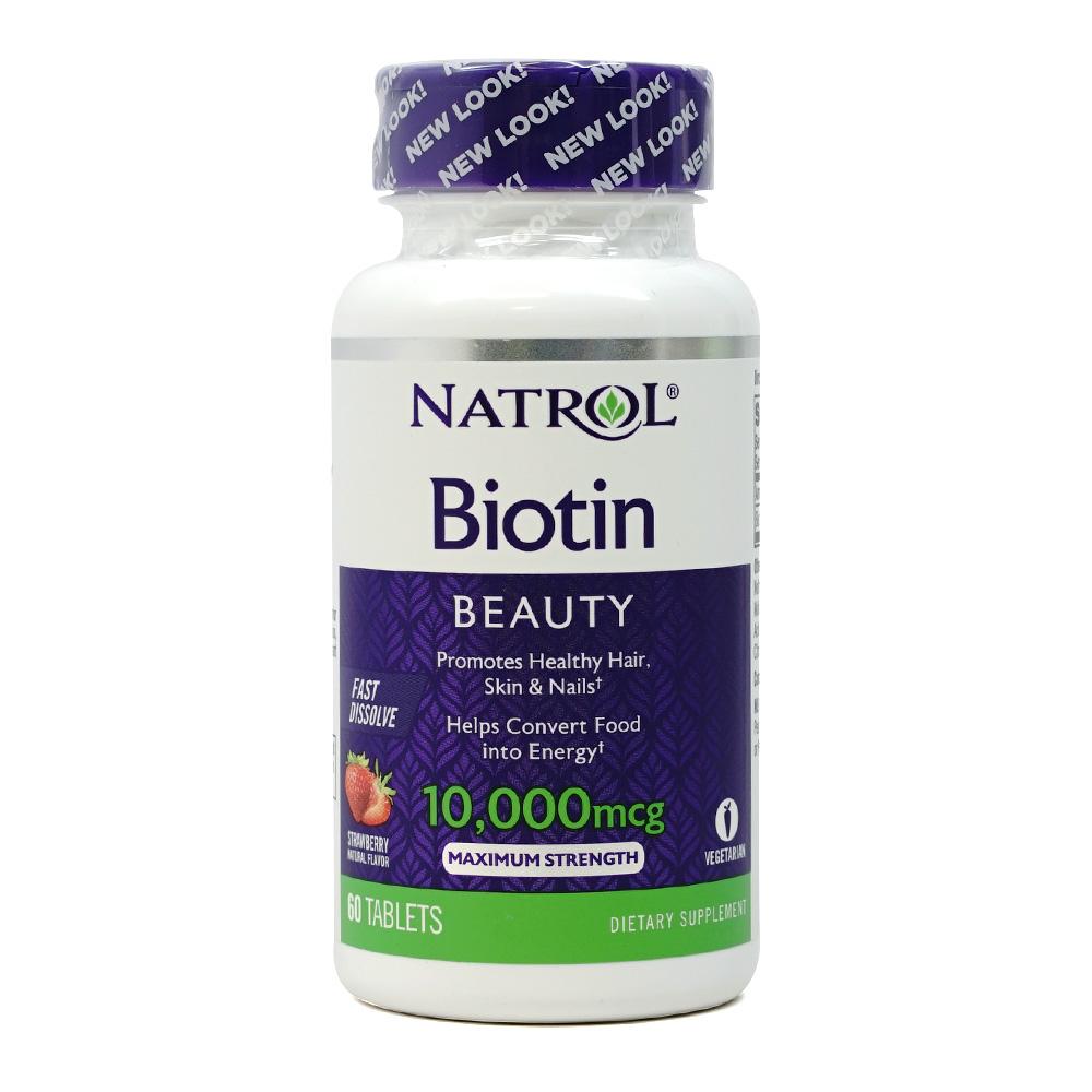 나트롤 비오틴 뷰티 고용량 10000 mcg 60 타블렛 Biotin