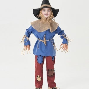 [대여] 오*의 마법사 미니미 허수아비 코스프레 의상세트(모자+헤드망토+상의+바지+장갑+로프x4) 교복 학생복