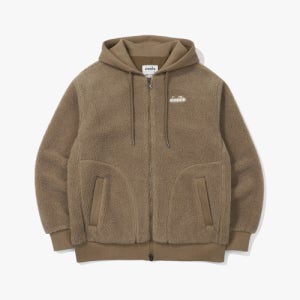 [디아도라] 컴피 플리스 후드집업 BROWN D4423LFJ95BWS