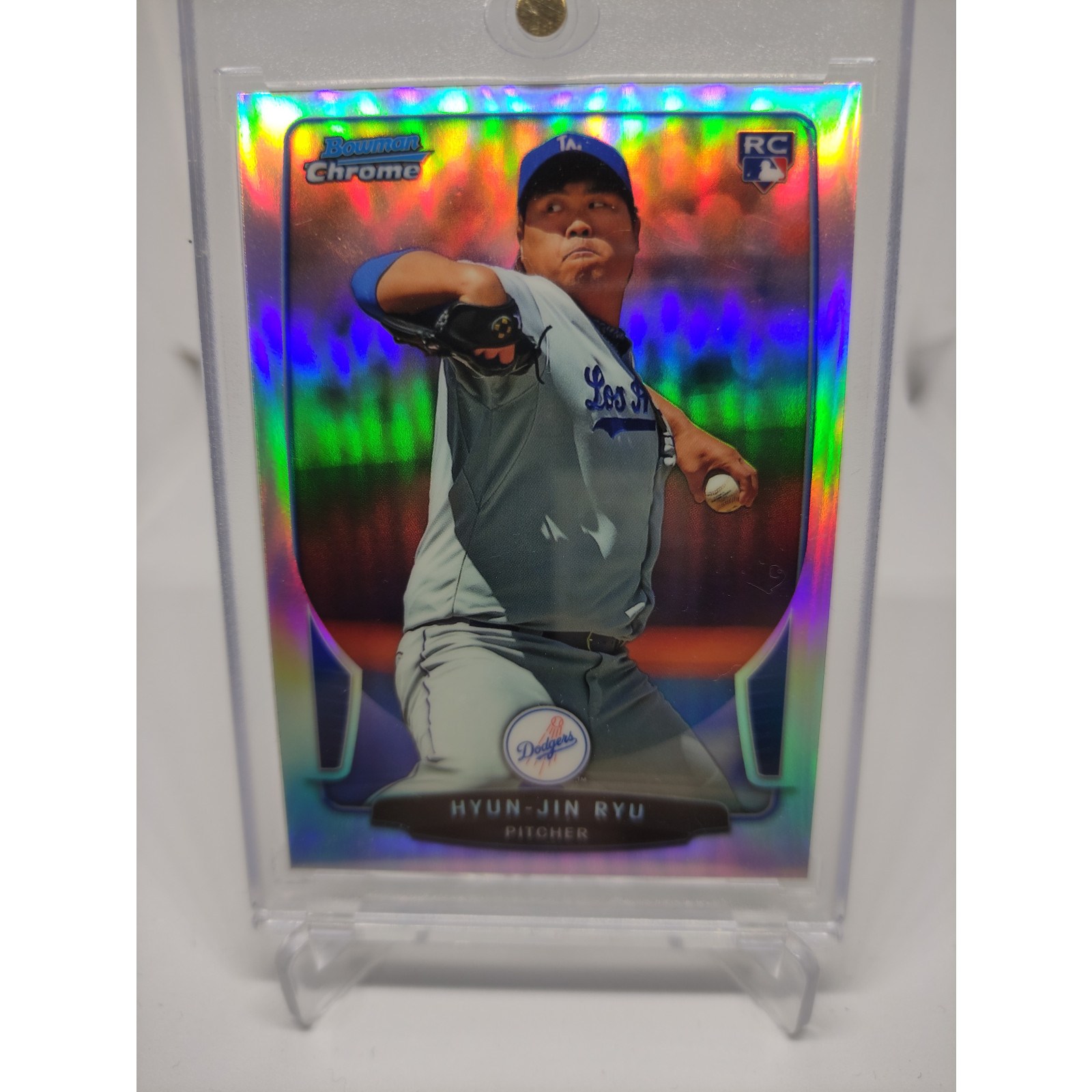 2013 Topps Bowman Chrome Refractor RC 류현진 MLB 야구 카드  1개